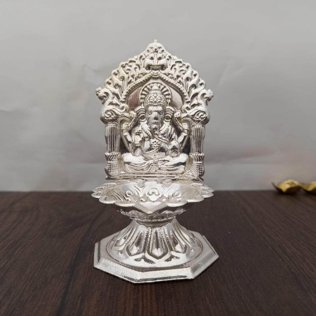 onesilver.in Silver Diya GS Ganesh Arch Diya