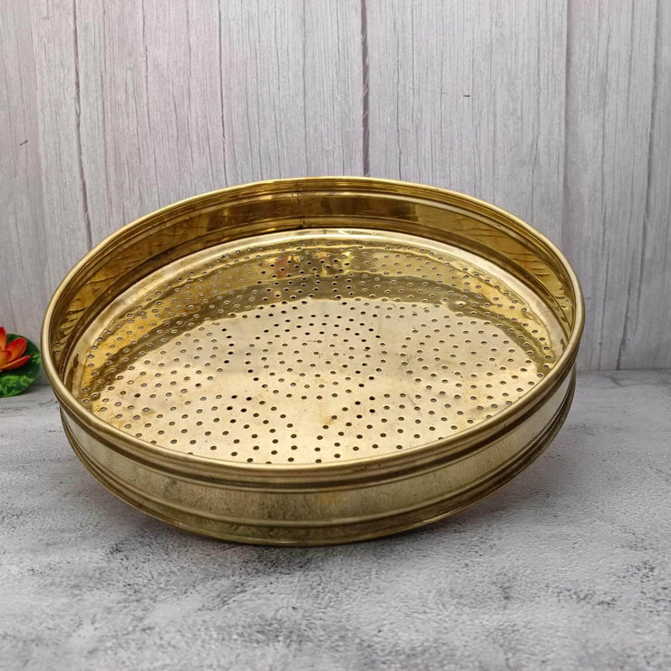 onesilver brass jallida Brass Grain Colander - Jalladai