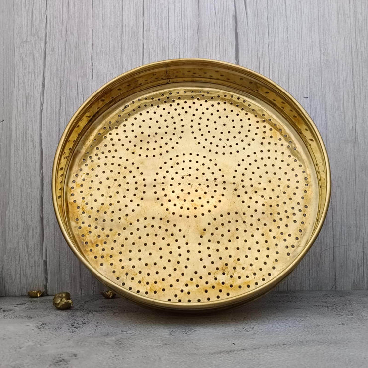 onesilver brass jallida Brass Grain Colander - Jalladai