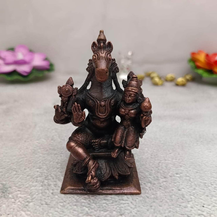 onesilver copper idol Copper Hayagreeva Vishnu Idol Handmade