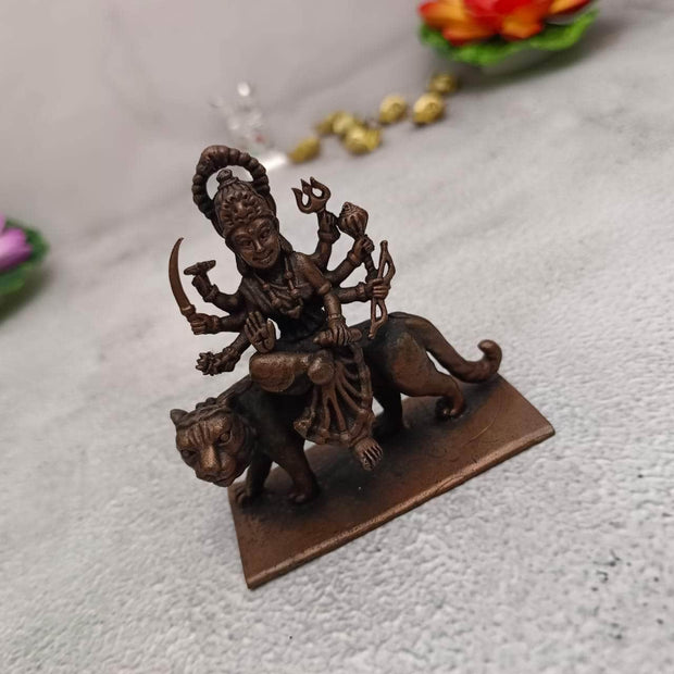 onesilver copper idol D2 Copper Durga Idol Handmade