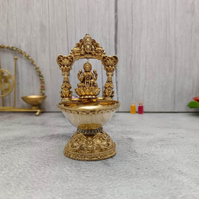 onesilver deepam Brass Arch Balaji Lakshmi Diya Brass Arch Balaji Lakshmi Diya
