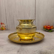 onesilver deepam Brass Lota/Chembu Set