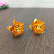 onesilver flowers Gold GS Flowers Pair