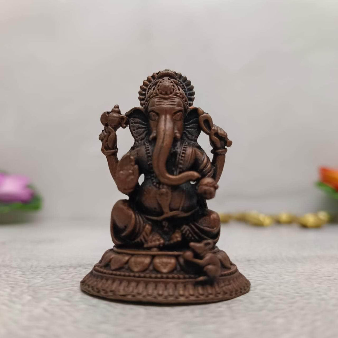 Copper Ganesha Idol – onesilver.in