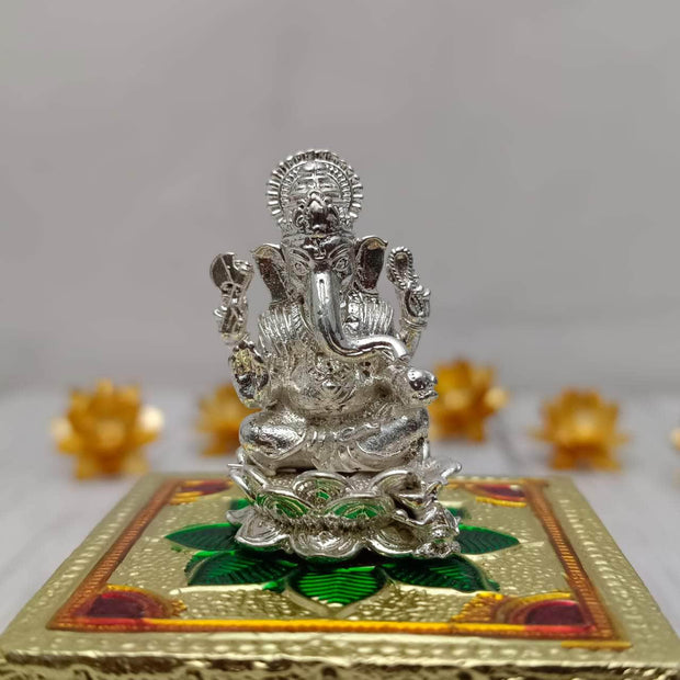 onesilver God Idol GS Ganesh 2" Idol