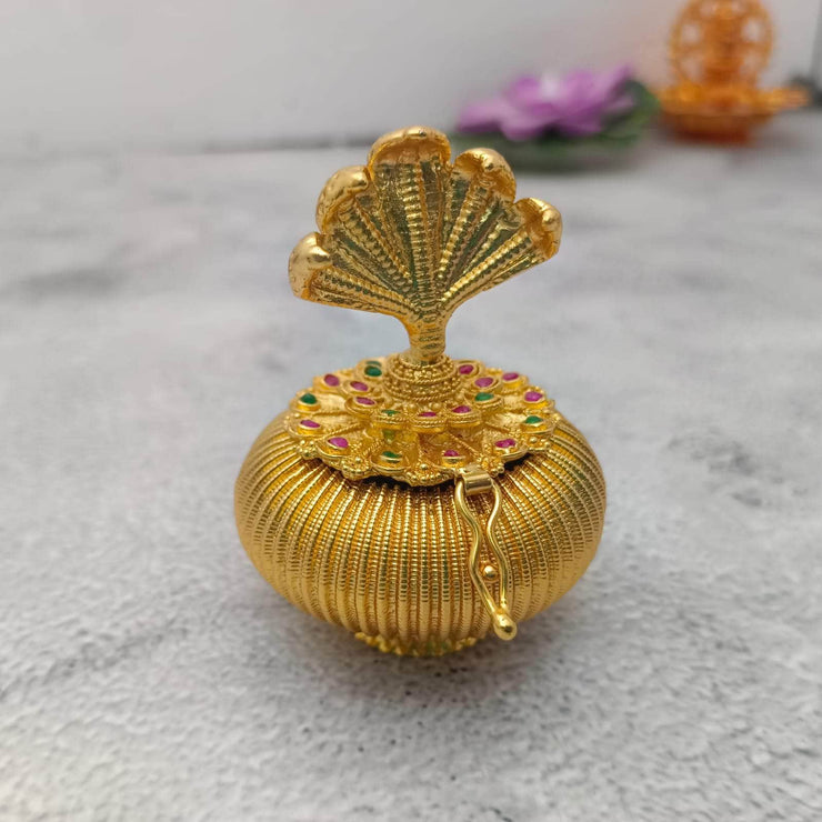 onesilver.in 24k gold coated sindur Dabbi Naga Deva Sindur Dabbi Naga Deva Sindur Dabbi