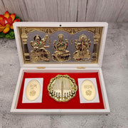 onesilver.in 999 silver Lakshmi Ganesha Saraswathi Gift Box 6 x 4