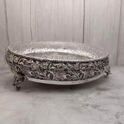 onesilver.in Antique Floral Designer Elephant Stand Urli