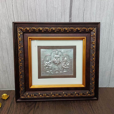 onesilver.in balaji tirupati frame photo 999 Silver Lakshmi Saraswati Ganesha Photo Frame