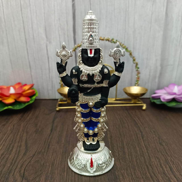 onesilver.in Blue Metallic Multi Colored Balaji Idol 1 Pc Metallic Multi Colored Balaji Idol 1 Pc