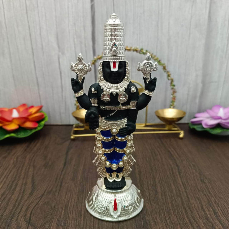 onesilver.in Blue Metallic Multi Colored Balaji Idol 1 Pc Metallic Multi Colored Balaji Idol 1 Pc