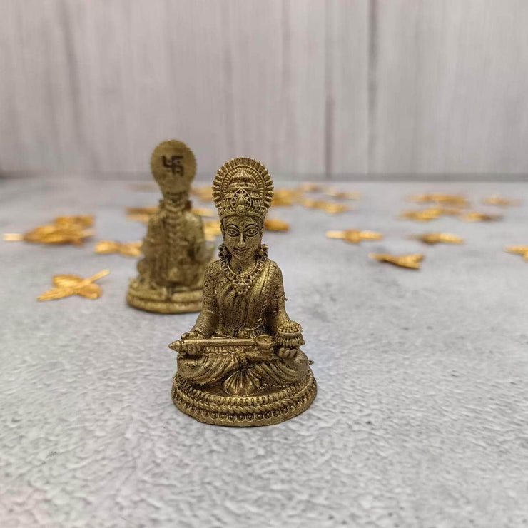 onesilver.in Brass god idol Annapurneshwari 4.5 cm - 46Gms Brass Idols (Multi) Brass Idols (Multi)