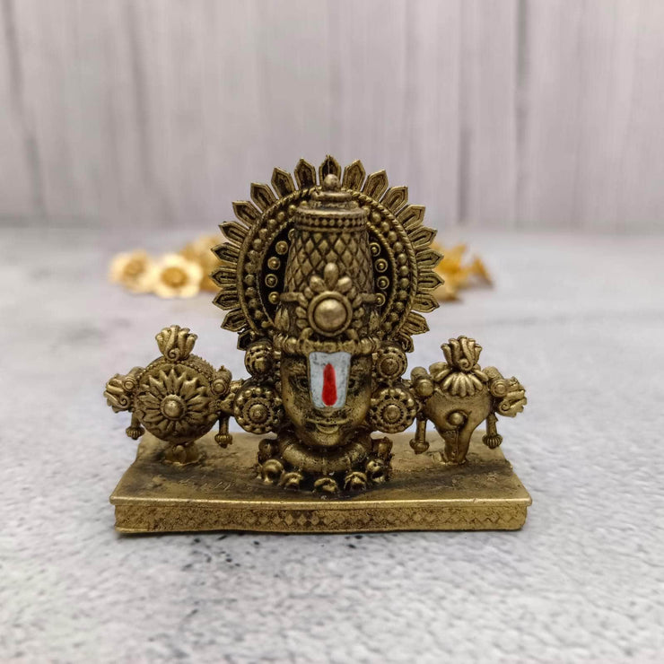 onesilver.in Brass god idol Brass Balaji Shanku Chakra Idol