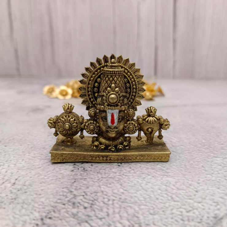 onesilver.in Brass god idol Brass Balaji Shanku Chakra Idol