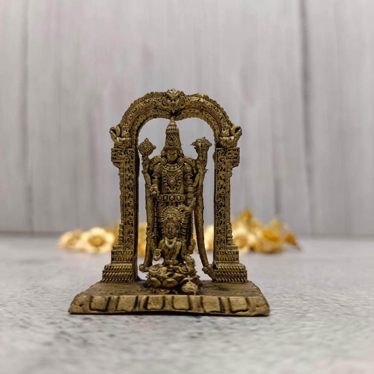 onesilver.in Brass god idol Brass Balaji With Lakshmi Devi Idol