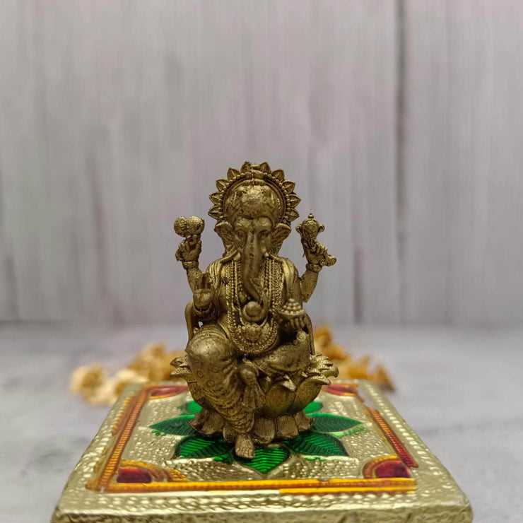 onesilver.in Brass god idol Brass Ganesh/Saraswati Idol