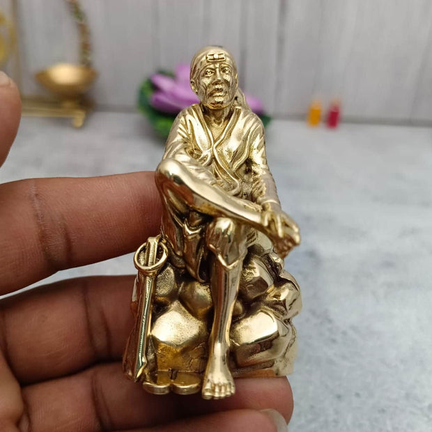 onesilver.in Brass god idol Brass Sai Baba Idol Brass Sai Baba Idol