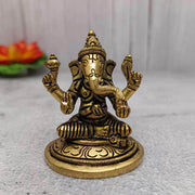 onesilver.in Brass idols Brass Ganesha Idol 2.5"