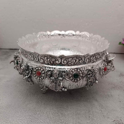 onesilver.in Dashavaatara Designer Stand Urli Dashavaatara Designer Stand Urli