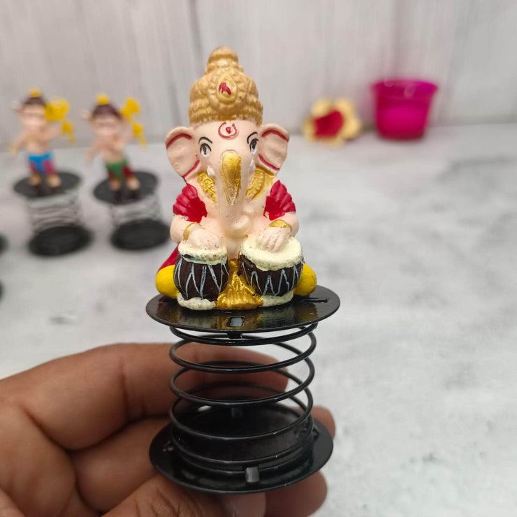 onesilver.in fiber idol Ganesh Tabhla TT Bala Hanuman Ganesh Spring For Car 1 Pc TT Bala Hanuman Ganesh Spring For Car 1 Pc