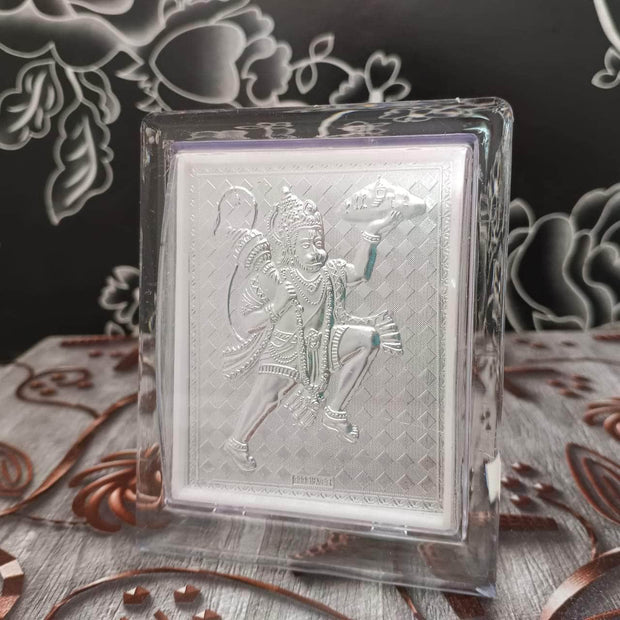 onesilver.in German Silver 999 Silver Hanuman Stand 4.5" 999 Silver Hanuman Stand 4.5"