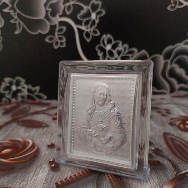 onesilver.in German Silver 999 Silver Jesus Mini Stand 999 Silver Jesus Mini Stand