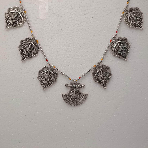 onesilver.in german silver Antique Ganesha Leaf Door Toranam Antique Ganesha Leaf Door Toranam