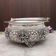 onesilver.in german silver Antique Lakshmi Prasadam Bowl