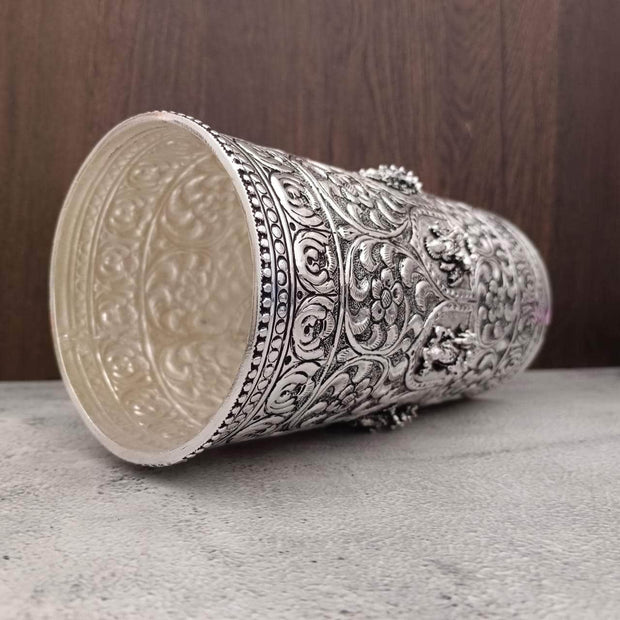 onesilver.in german silver Antique Lakshmi Rice Glass