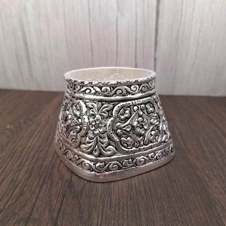 onesilver.in german silver Antique Rice Floral Designer Bastha