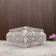 onesilver.in german silver Antique Square Floral Bowl