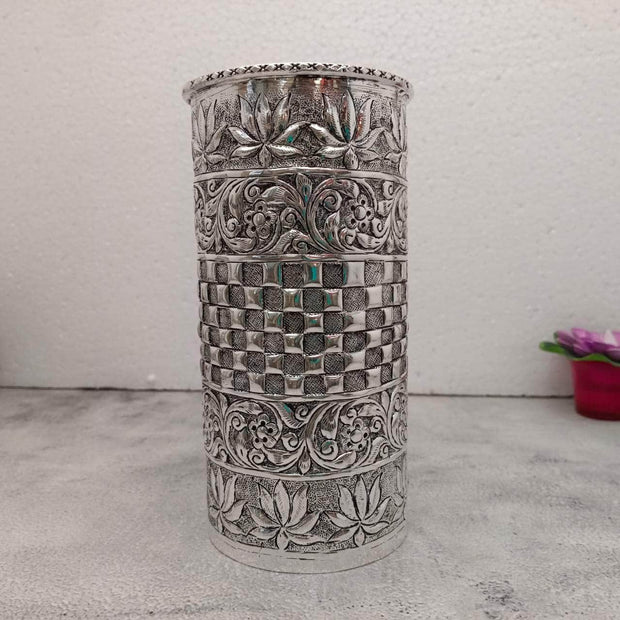 onesilver.in german silver D1 Antique Floral Designer Rice Glass Antique Floral Designer Rice Glass