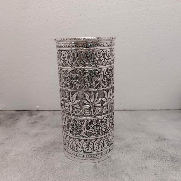 onesilver.in german silver D2 Antique Floral Designer Rice Glass Antique Floral Designer Rice Glass