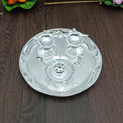 onesilver.in german silver Designer Pooja Set 6" Inches Designer Pooja Set 6" Inches