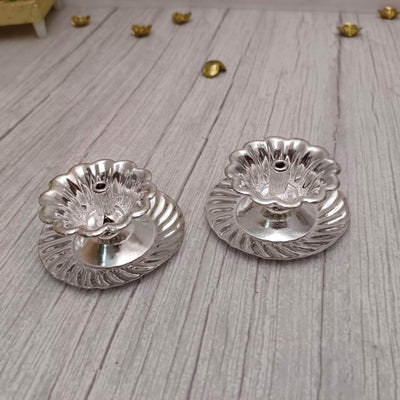 onesilver.in german silver Devdas Vathu Diya Pair