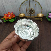 onesilver.in german silver GS Floral Bowl 1 Pc GS Floral Bowl 1 Pc