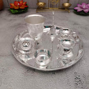 onesilver.in german silver GS Glass Pooja Set GS Glass Pooja Set