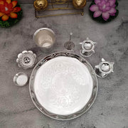 onesilver.in german silver GS Glass Pooja Set GS Glass Pooja Set
