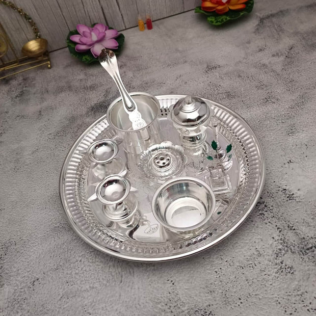 onesilver.in german silver GS Lakshmi Ganesha Pooja Set GS Lakshmi Ganesha Pooja Set