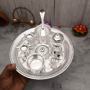 onesilver.in german silver GS Lakshmi Ganesha Pooja Set GS Lakshmi Ganesha Pooja Set