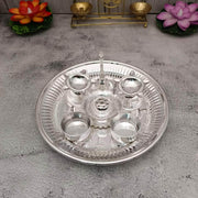 onesilver.in german silver GS Pooja Set 7" inches GS Pooja Set 7" inches
