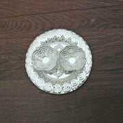 onesilver.in german silver Round Shape Karanda Plate Round Shape Karanda Plate