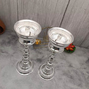 onesilver.in german silver Vathi Round Tube Deepa Pair 9.5" inches Vathi Round Tube Deepa Pair 9.5" inches