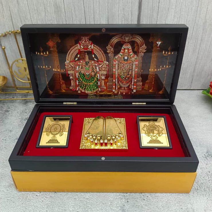 onesilver.in gift set Lord Balaji & Padmavati Gift Box 8x4 Lord Balaji & Padmavati Gift Box 8x4
