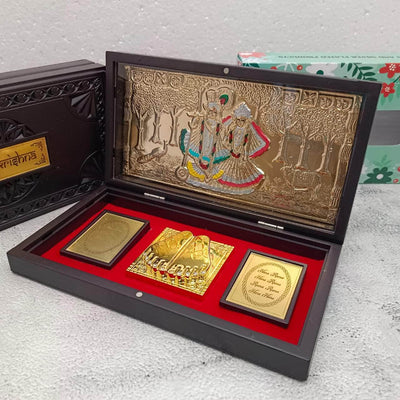 onesilver.in gift set Radha Krishna Gift Box 8x4 Radha Krishna Gift Box 8x4