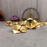 onesilver.in GS Flowers Pair Gold GS Flowers Pair Gold