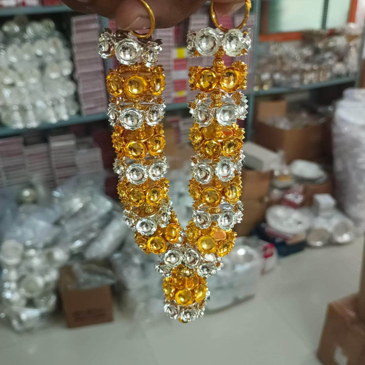 onesilver.in GS Gold Mix mala Multi Size D2