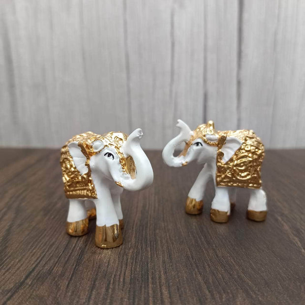 onesilver.in idols Baby Elephant Gold White