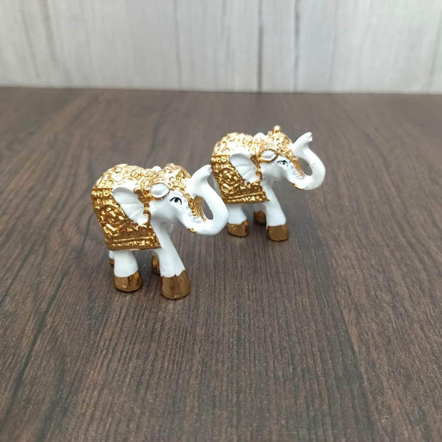 onesilver.in idols Baby Elephant Gold White